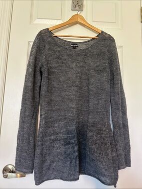 Express Grey Crew Neck Sweater